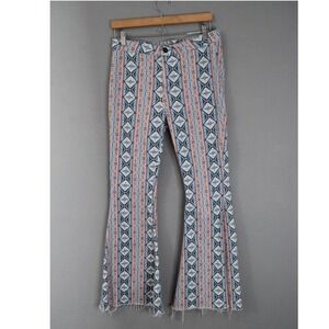 Rock & Roll Denim Bell Bottom Flare Jeans 31X31.5 Southwestern Rodeo Western